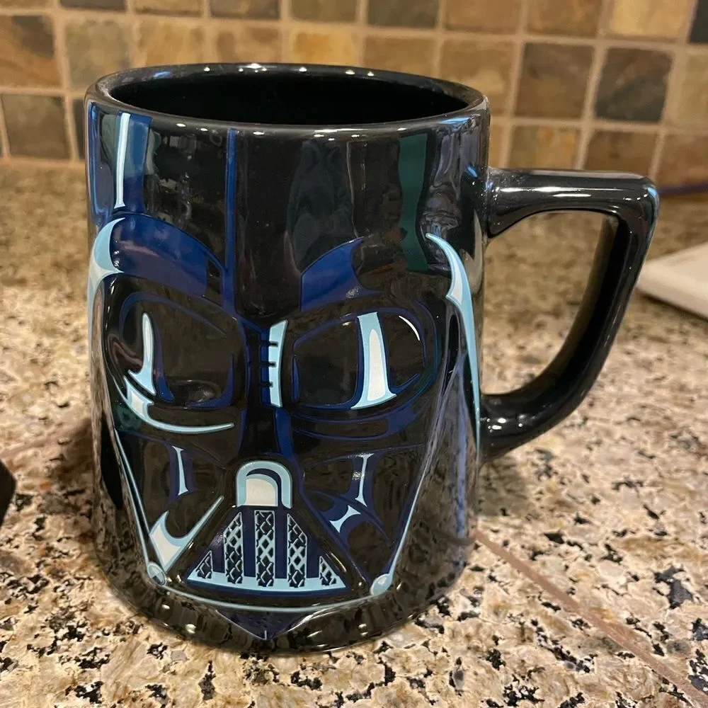 Darth Vader Father of the Year 3D Mug NABOO Rare Star Wars Earth Toy Works!